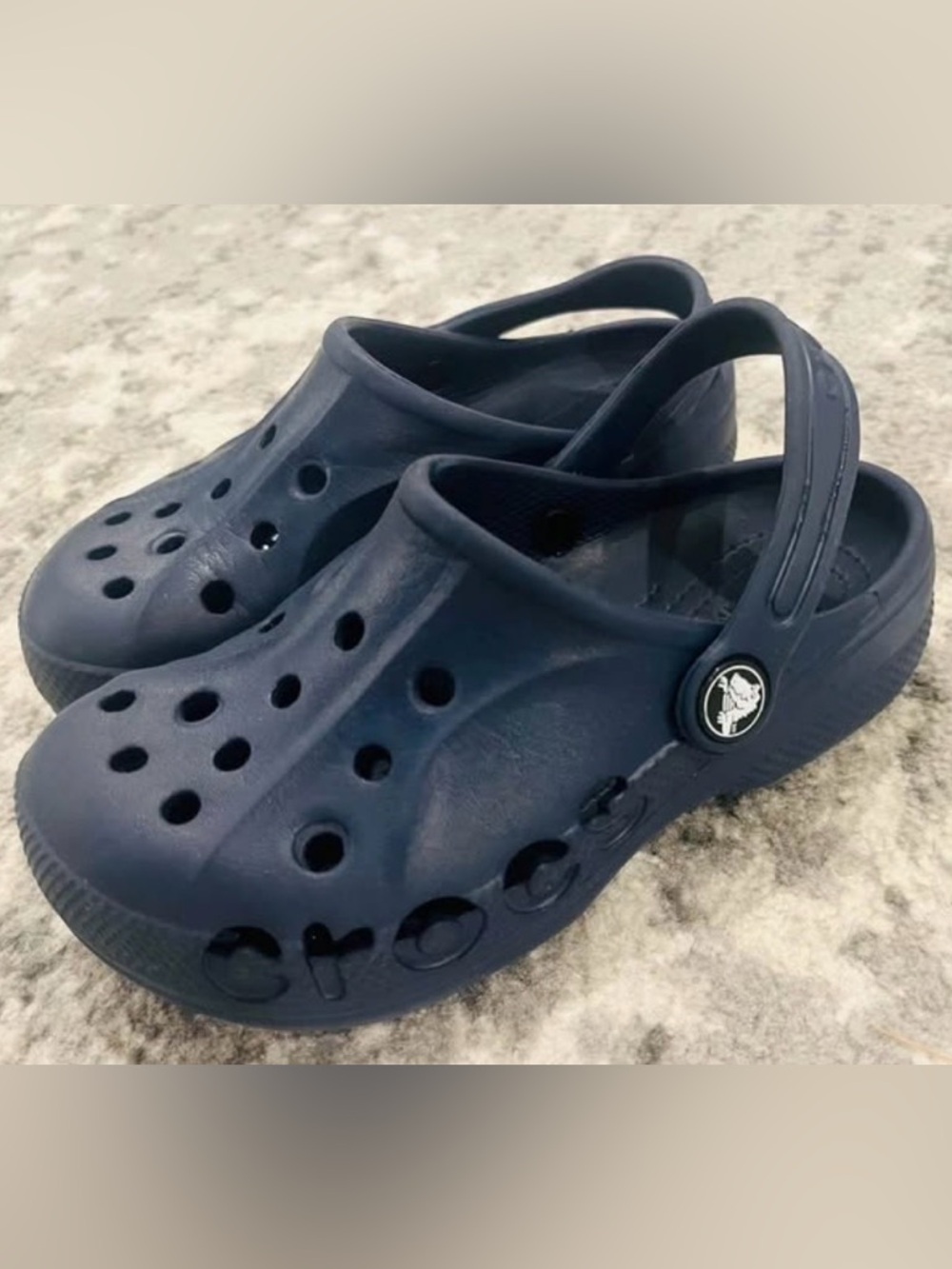 Classic Navy Crocs-Style Clog little boys size 12